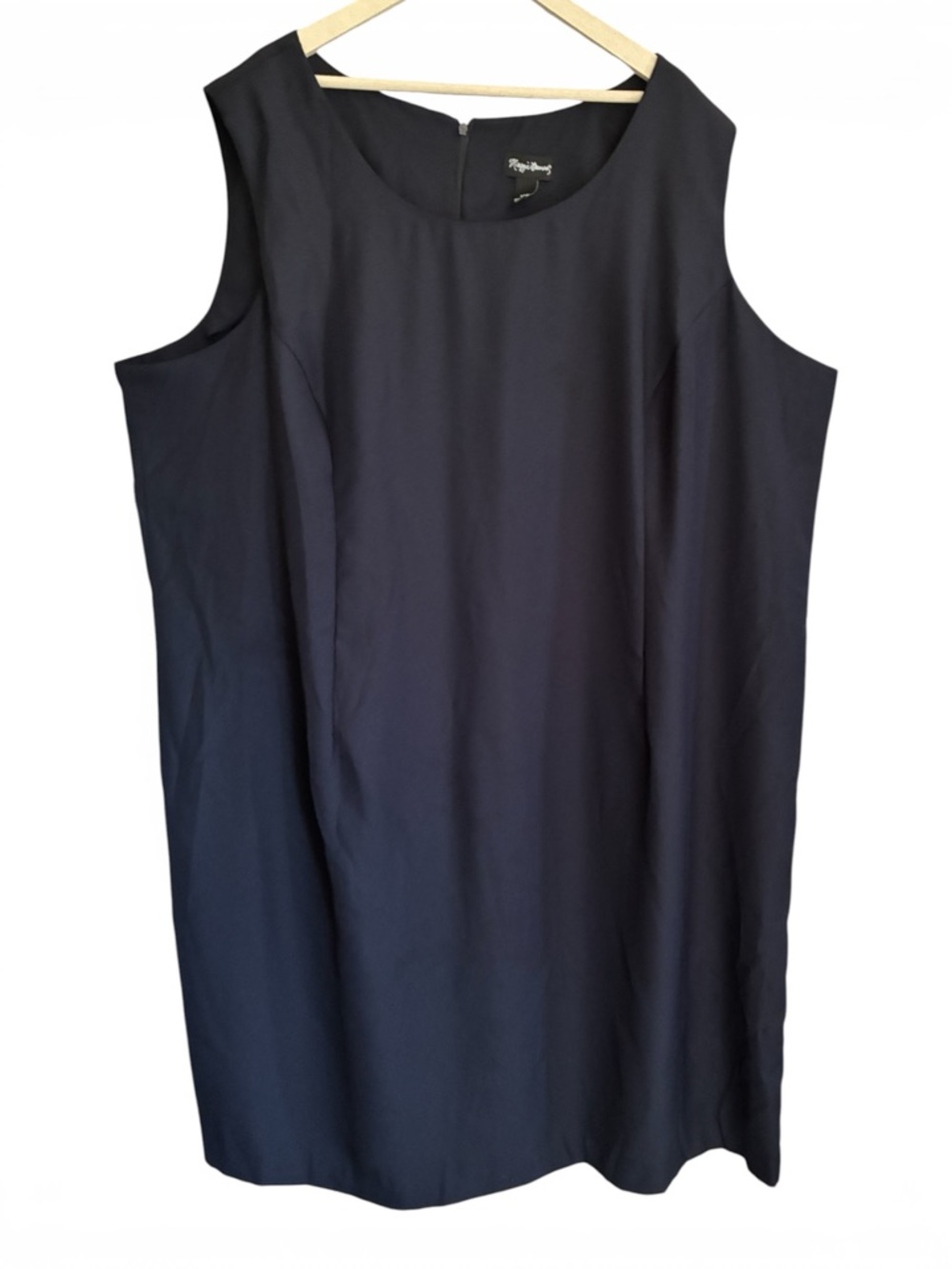 Vintage 90's Maggie Barnes Navy Blue Sheath Dress Size 34